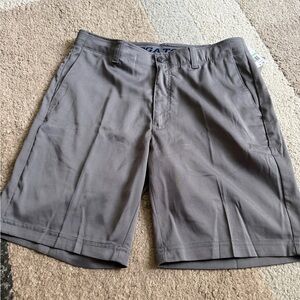 PGA Tour Men's Flat Front Gray Shorts- 34